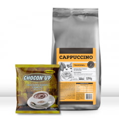 Cappuccino Tradicional (1 pacote de 1,01Kg) + Chocon'up (2 pacotes de 200g cada)